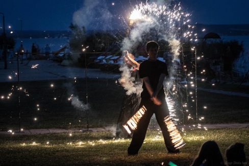 Balatonfüred Kemping Napok Tűzzsonglőr Bemutató 2019