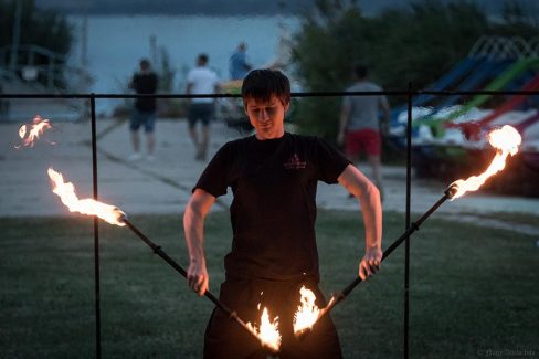 Balatonfüred Kemping Napok Tűzzsonglőr Bemutató 2019