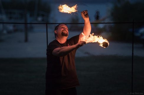 Balatonfüred Kemping Napok Tűzzsonglőr Bemutató 2019