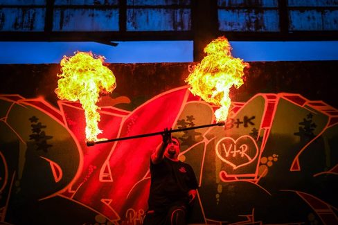 Budapest Vásárcsarnok Tűzzsonglőr Fotózás 2019