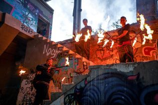 Budapest Vásárcsarnok Tűzzsonglőr Fotózás 2019