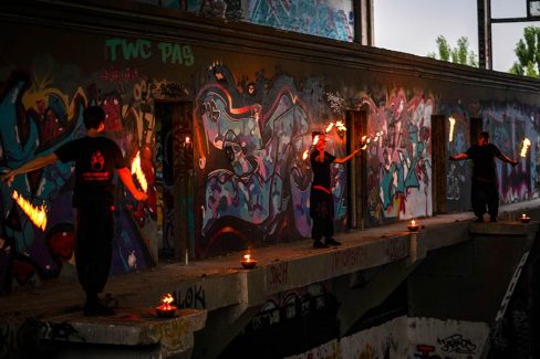 Budapest Vásárcsarnok Tűzzsonglőr Fotózás 2019