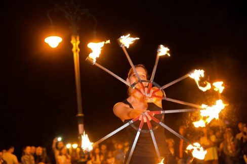 Egri Bikavér Ünnep 2017 - Tűzzsonglőr bemutató