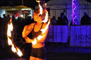 Hajdúszoboszlói Bioétel- és Borfesztivál Tűzzsonglőr Műsor 2019