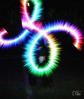 Sajóbábony, augusztus 20-i ünnepség tűzzsonglőr bemutató, 2019