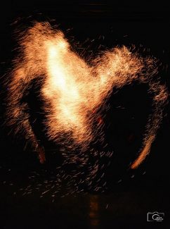 Sajóbábony, augusztus 20-i ünnepség tűzzsonglőr bemutató, 2019