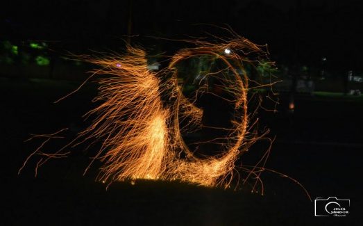 Sajóbábony, augusztus 20-i ünnepség tűzzsonglőr bemutató, 2019