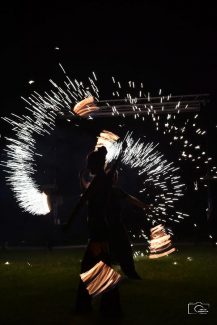 Sajóbábony, augusztus 20-i ünnepség tűzzsonglőr bemutató, 2019