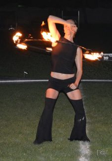 Sajóbábony, augusztus 20-i ünnepség tűzzsonglőr bemutató, 2019