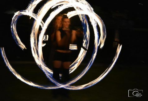 Sajóbábony, augusztus 20-i ünnepség tűzzsonglőr bemutató, 2019