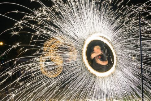 Budapest Kürtöskalács Fesztivál 2017 - Tűzzsonglőr bemutató