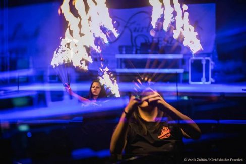 Budapest Kürtöskalács Fesztivál 2017 - Tűzzsonglőr bemutató