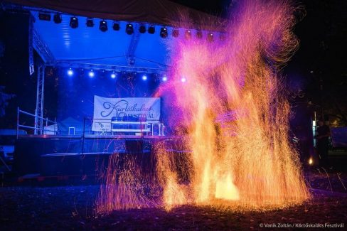 Budapest Kürtöskalács Fesztivál 2017 - Tűzzsonglőr bemutató