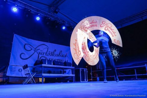Budapest Kürtöskalács Fesztivál 2017 - Tűzzsonglőr bemutató