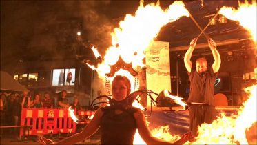 Düsseldorf, Ungartag, Feuertanz, 2016