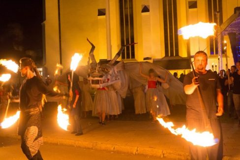 Nyírbátor, Szárnyassárkány Fesztivál, Tűzzsonglőr Műsor, 2016