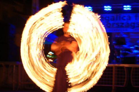 Debrecen, Mangalica Fesztivál, Tűzzsonglőr Műsor 2015