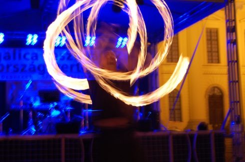 Debrecen, Mangalica Fesztivál, Tűzzsonglőr Műsor 2015