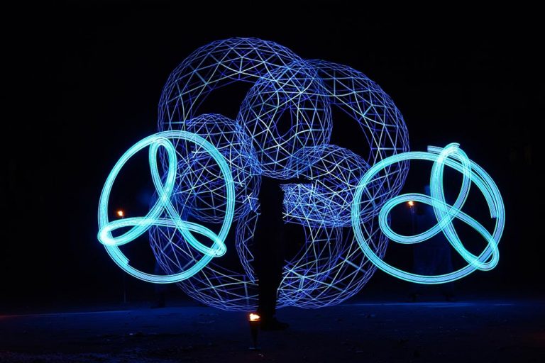 Ledes zsonglőrshow, visual poi zsonglőrshow