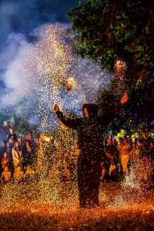 Eger, Bikavér Ünnep, Tűzzsonglőr Műsor 2015