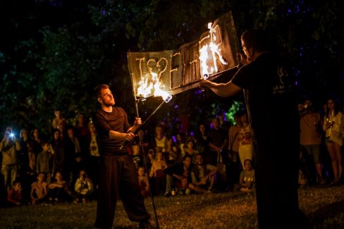 Eger, Bikavér Ünnep, Tűzzsonglőr Műsor 2015