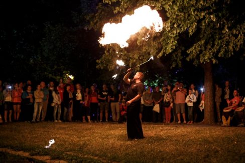 Eger, Bikavér Ünnep, Tűzzsonglőr Műsor 2015