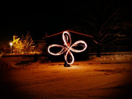 Bátor, Téli Tűzzsonglőr Fotózás, 2011