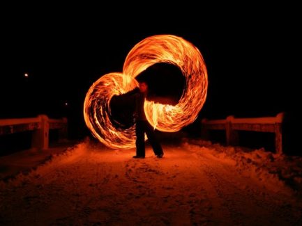 Bátor, Téli Tűzzsonglőr Fotózás, 2011