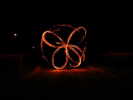 Bátor, Téli Tűzzsonglőr Fotózás, 2011