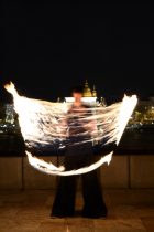 Budapest, Clark Ádám tér, Tűzzsonglőr Fotózás, 2013