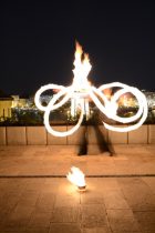 Budapest, Clark Ádám tér, Tűzzsonglőr Fotózás, 2013