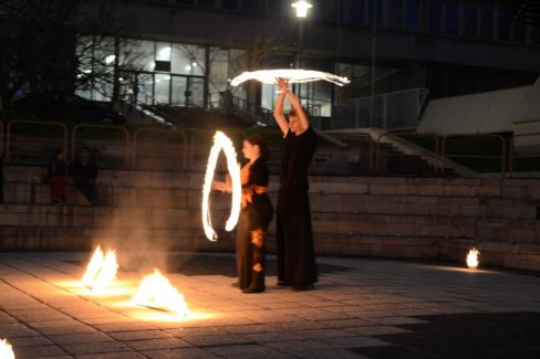 Budapest, Goldmann Tér, BME, Vegyész Napok, Tűzzsonglőr Műsor 2013