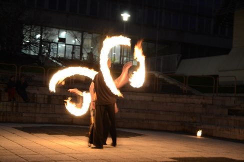 Budapest, Goldmann Tér, BME, Vegyész Napok, Tűzzsonglőr Műsor 2013