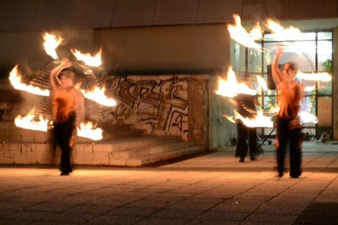 Budapest, Goldmann Tér, BME, Vegyész Napok, Tűzzsonglőr Műsor 2013