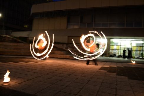 Budapest, Goldmann Tér, BME, Vegyész Napok, Tűzzsonglőr Műsor 2013