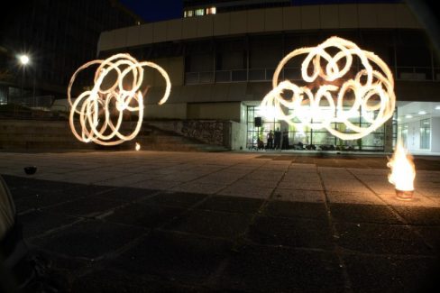Budapest, Goldmann Tér, BME, Vegyész Napok, Tűzzsonglőr Műsor 2013