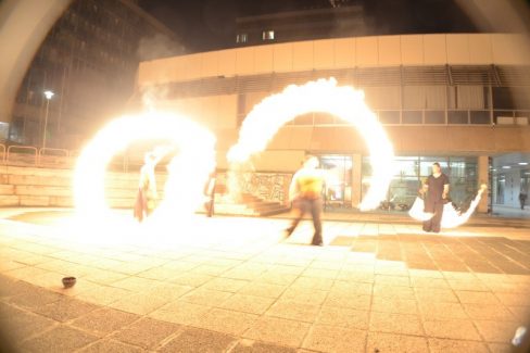 Budapest, Goldmann Tér, BME, Vegyész Napok, Tűzzsonglőr Műsor 2013