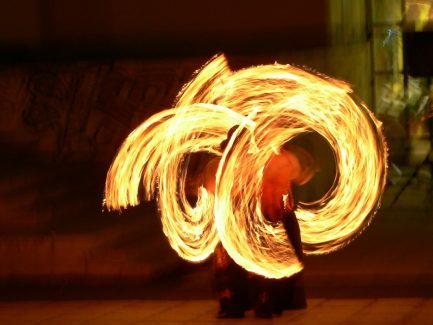 Budapest, Goldmann Tér, BME, Vegyész Napok, Tűzzsonglőr Műsor 2013