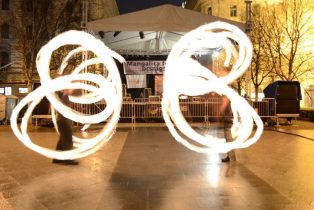 Budapest, Mangalica Fesztivál, Tűzzsonglőr Műsor 2014