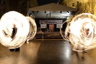 Budapest, Mangalica Fesztivál, Tűzzsonglőr Műsor 2014