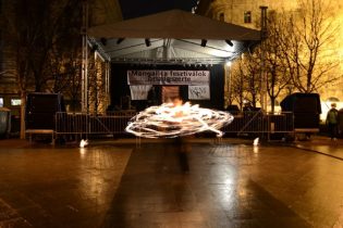 Budapest, Mangalica Fesztivál, Tűzzsonglőr Műsor 2014