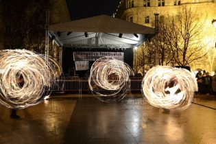 Budapest, Mangalica Fesztivál, Tűzzsonglőr Műsor 2014