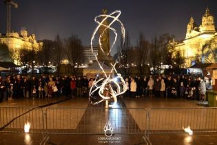 Budapest, Mangalica Fesztivál, Tűzzsonglőr Műsor 2014