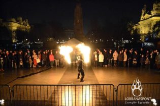 Budapest, Mangalica Fesztivál, Tűzzsonglőr Műsor 2014