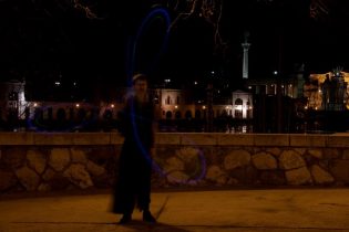 Budapest, Vajdahunyad Vára, Tűzzsonglőr Fotózás, 2013
