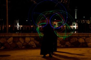 Budapest, Vajdahunyad Vára, Tűzzsonglőr Fotózás, 2013