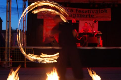 Debrecen, Mangalica Fesztivál, Tűzzsonglőr Bemutató 2014