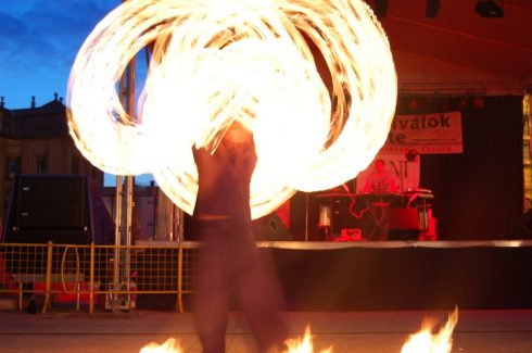 Debrecen, Mangalica Fesztivál, Tűzzsonglőr Bemutató 2014