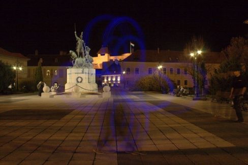 Eger, Dobó Tér, Régen és Most, Tűzzsonglőr Képek 2014