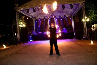 Eger, Drogprevenciós nap, Tűzzsonglőr Műsor 2014
